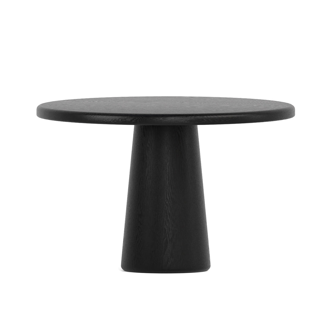 Ahşap Yuvarlak Masa Siyah 120 Cm Çap