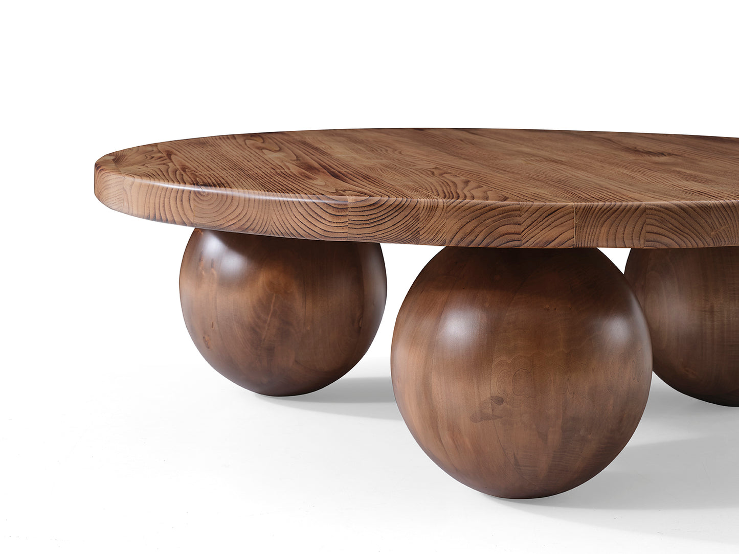 Ahşap Yuvarlak Orta Sehpa