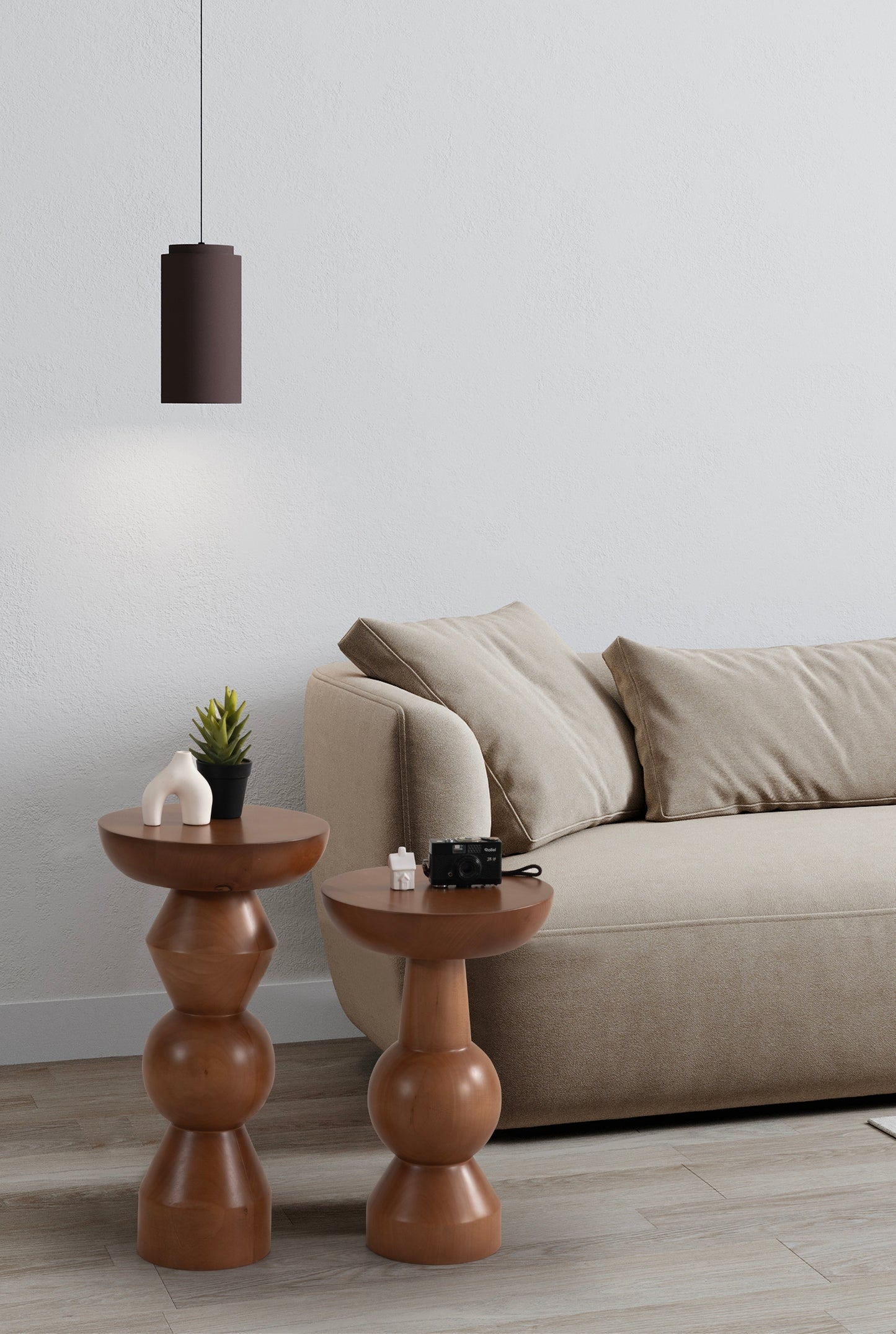 Enva 2'li Ahşap Sehpa