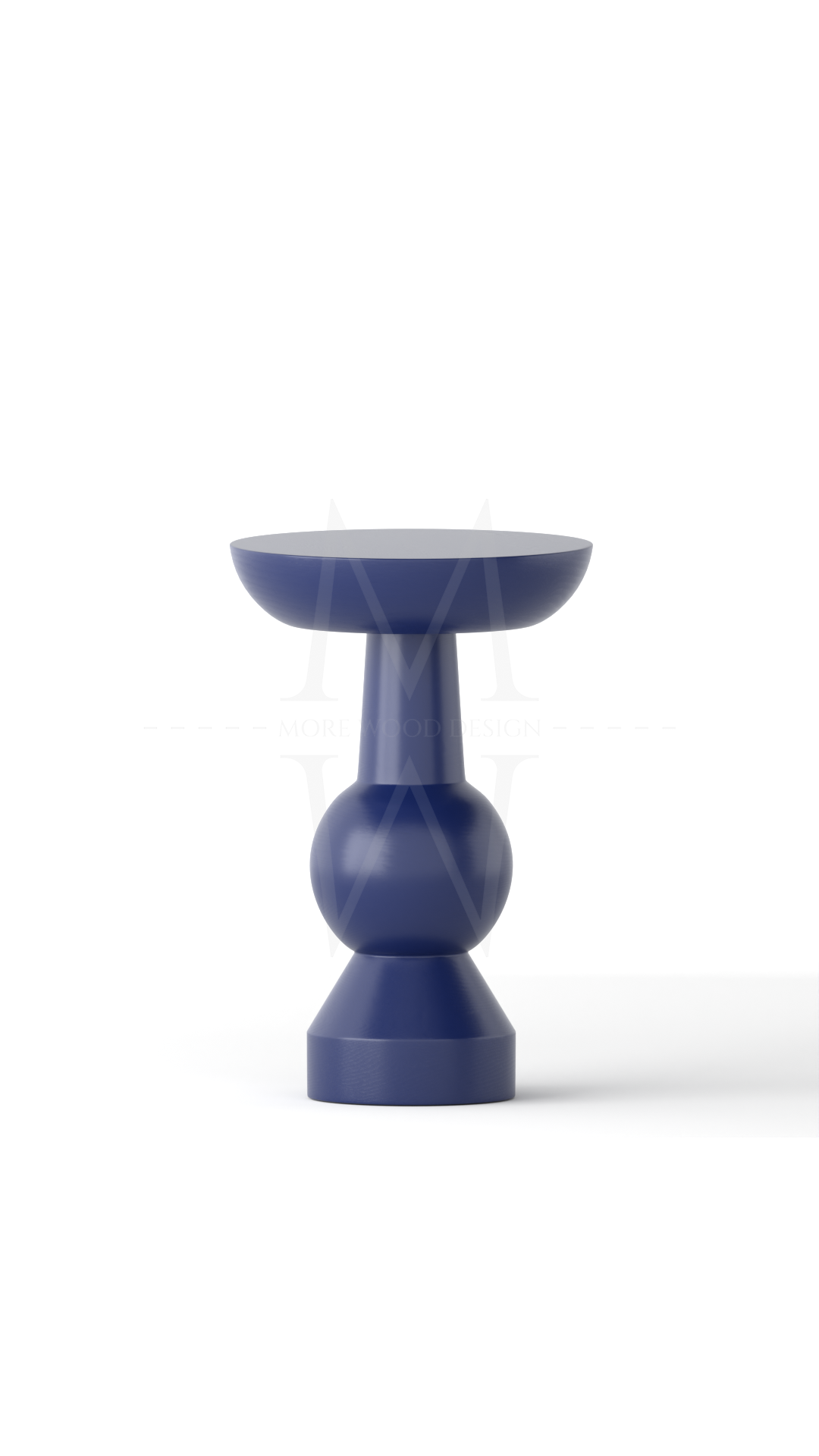 Tekli Orta Boy Ahşap Sehpa Parlement Mavisi