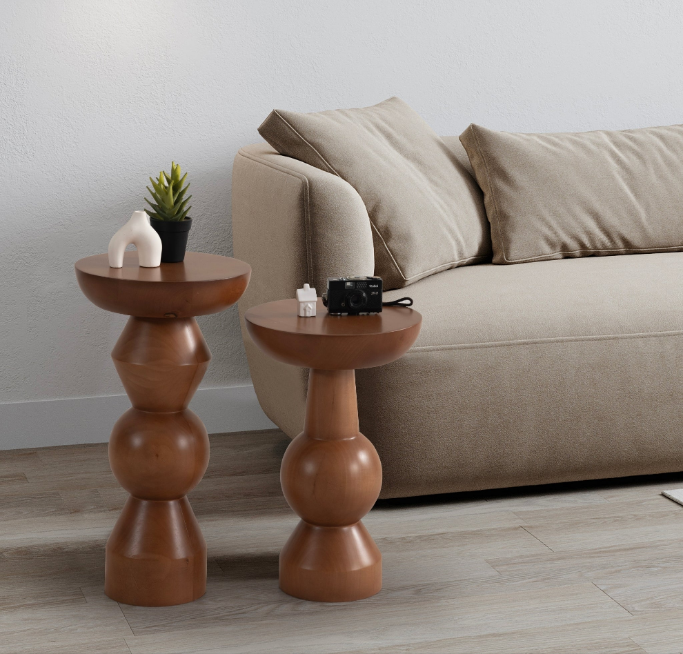 Enva 2'li Ahşap Sehpa