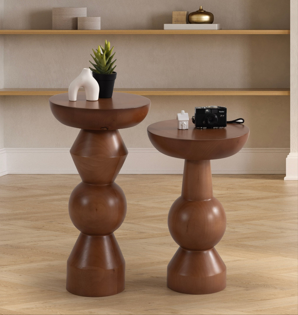 Enva 2'li Ahşap Sehpa