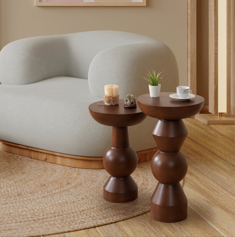 Enva 2'li Ahşap Sehpa