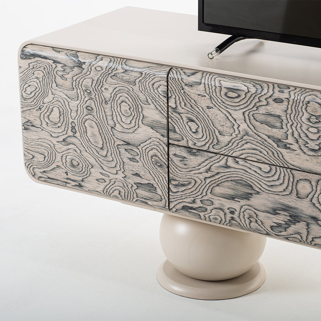 Beha Ahşap Tv Ünitesi Kumtaşı