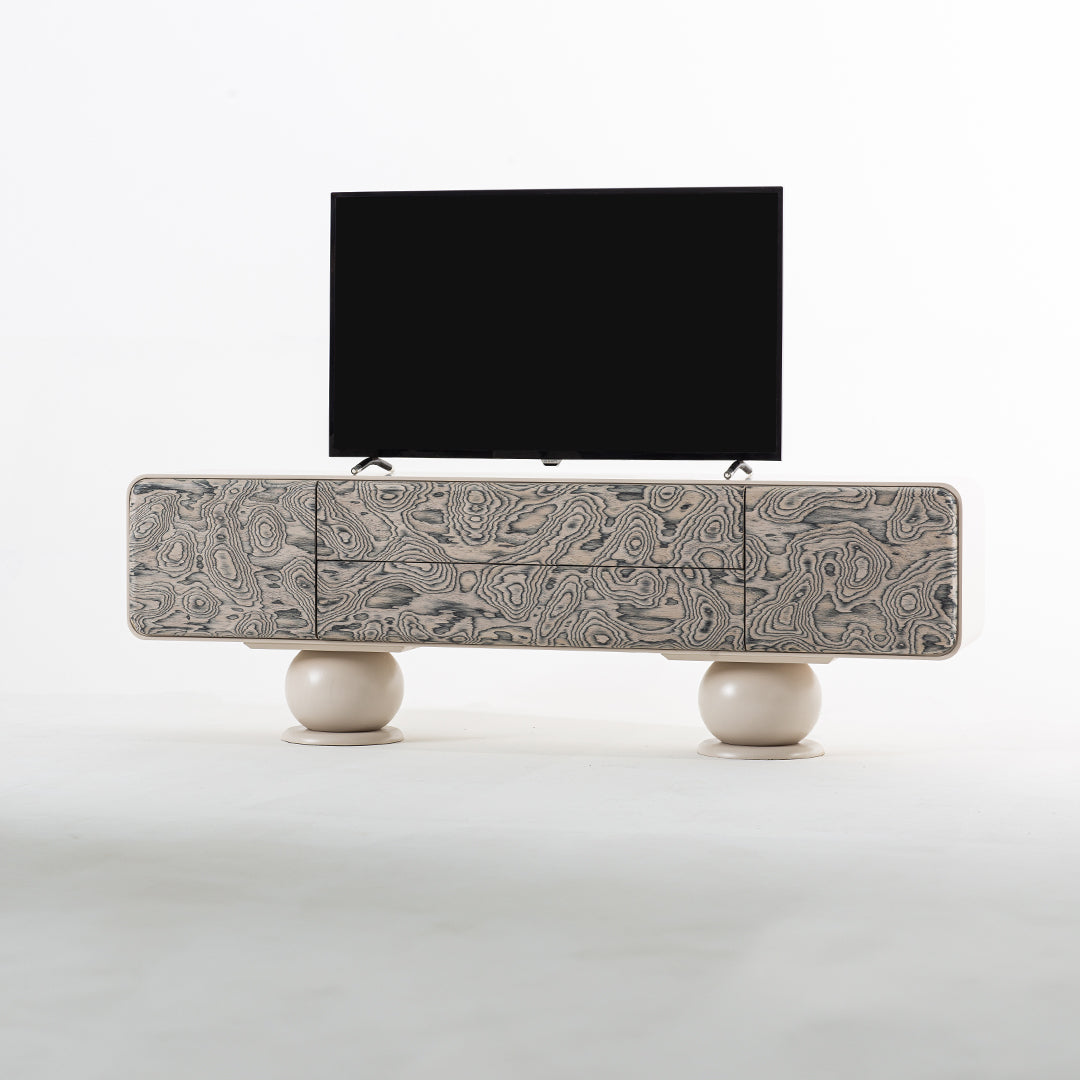 Beha Ahşap Tv Ünitesi Kumtaşı