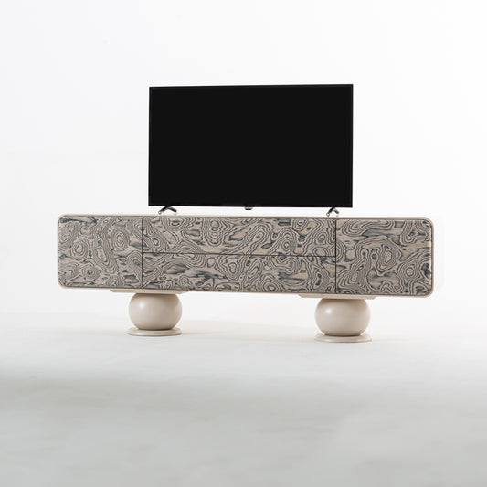 Beha Ahşap Tv Ünitesi Kumtaşı