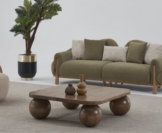 Ahşap Kare Orta Sehpa