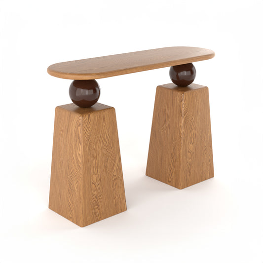 Nik Ahşap Dresuar Naturel